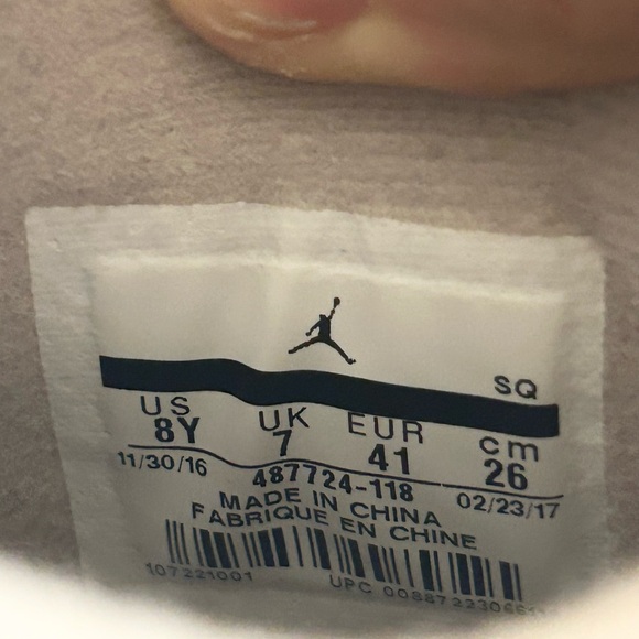 Jordan 4 Retro Sand size 8Y / 8 Men’s 487724-118 2017 PRE-OWNED *SUPER RARE* - Picture 9 of 10